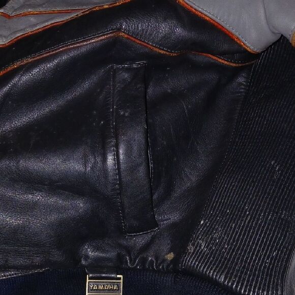 Yamaha Two-Tone Leather Jacket - Picture 10 of 13